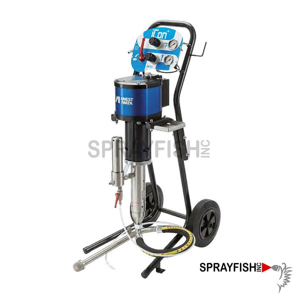 Anest Iwata Air Assisted Airless Pump System Cart Mount, 32:1 iCon