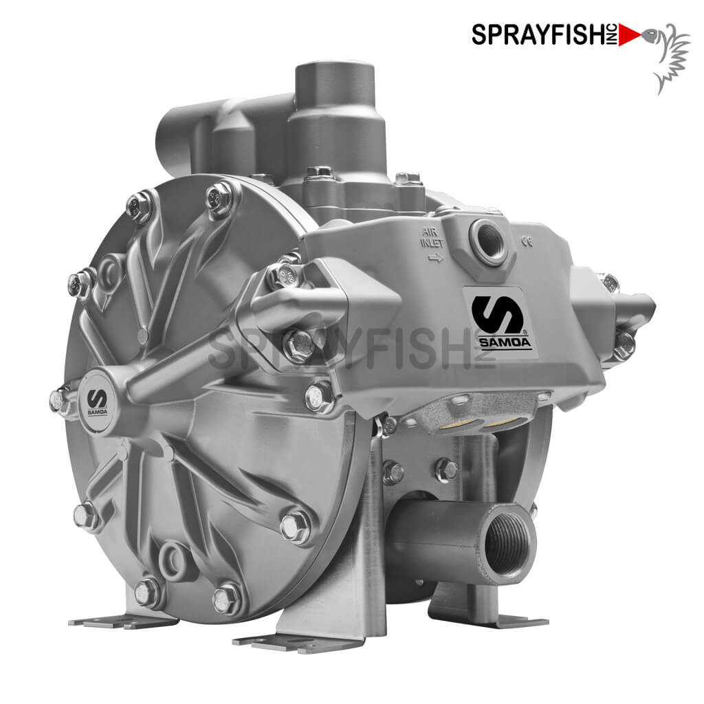 Sprayfish, Inc - Samoa Directflo Diaphragm Pump System with Overmolded Diaphragms DP200 Metal
