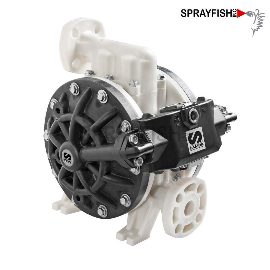 Sprayfish, Inc - Samoa Directflo Diaphragm Pump System with Overmolded Diaphragms DP200 Plastic