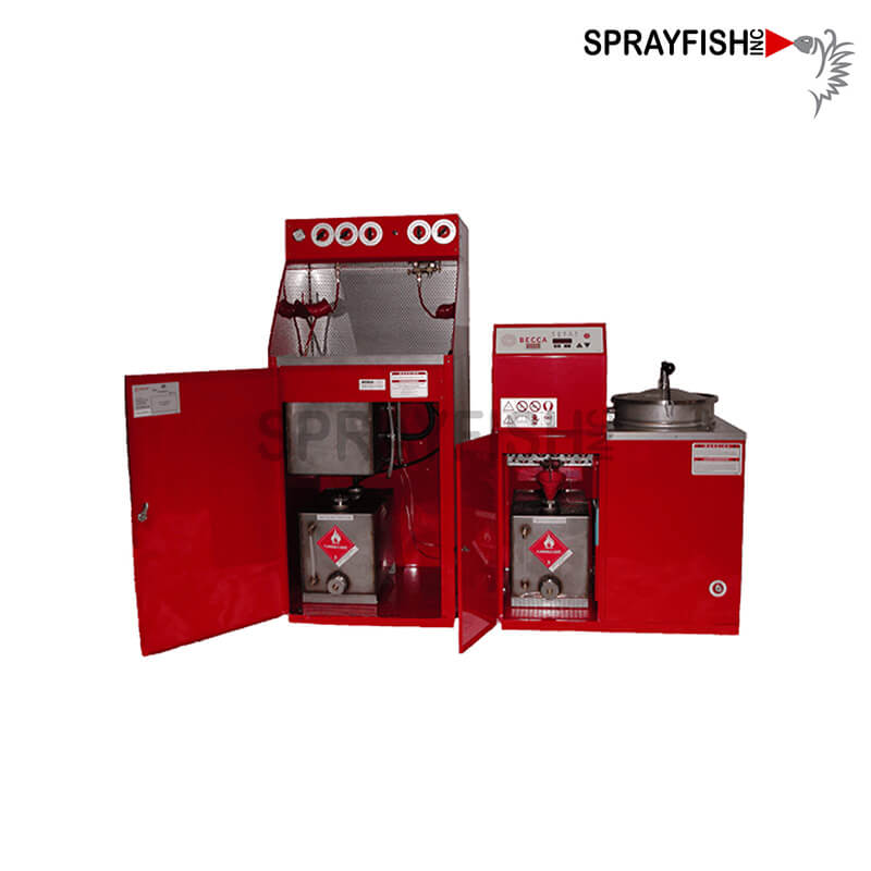 Sprayfish Inc Becca Solvent Recovery Combo System with Gun Flush Station