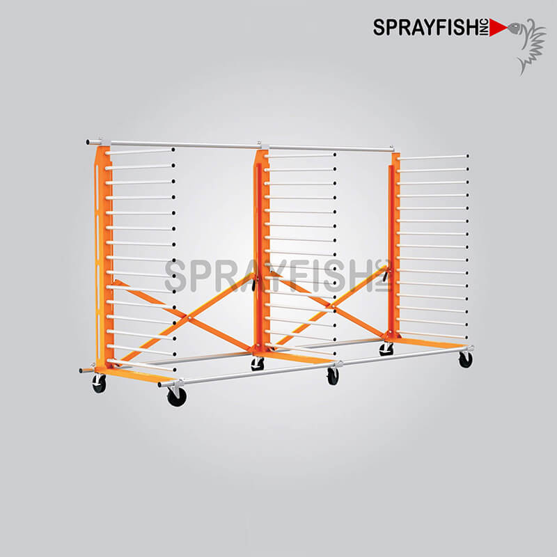 Sprayfish, Inc - The Paint Line Product ProDryingRack Plus Series 3 Large Parts Rack
